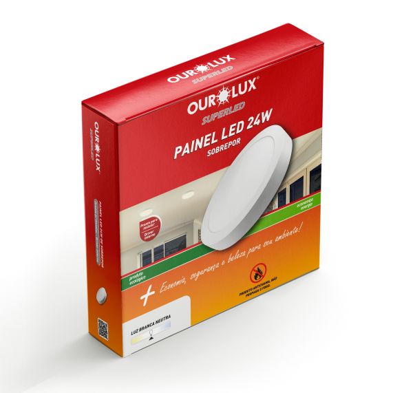 PANEL LED 24W FRIA EXTERNO REDONDO