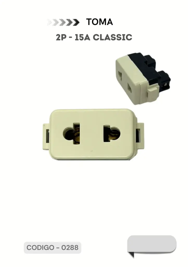 MODULO TOMA 2P 15A CLASICA EK