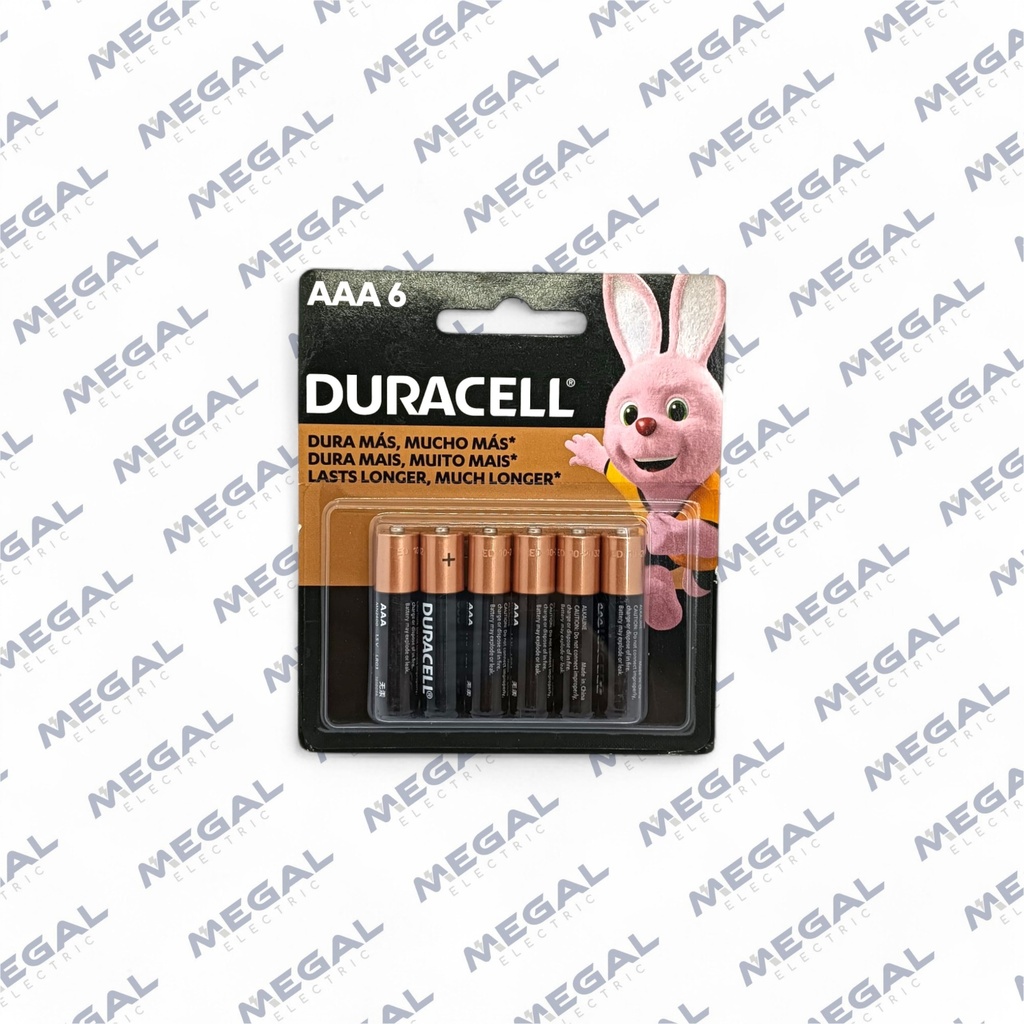 PILA DURACEL AAA X6