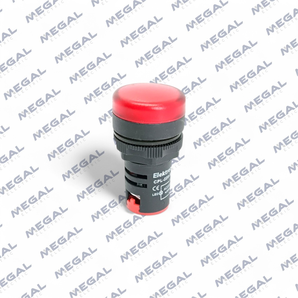 SEÑALIZADOR LED ROJO 22MM 220V EK