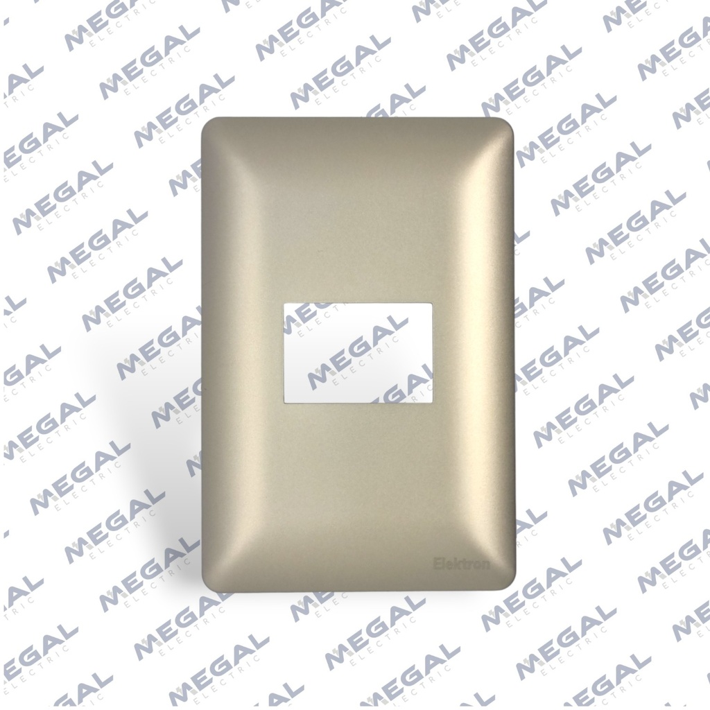  ALPES CURVE PLACA 1 MODULO 24MM CHAMPAGNE 