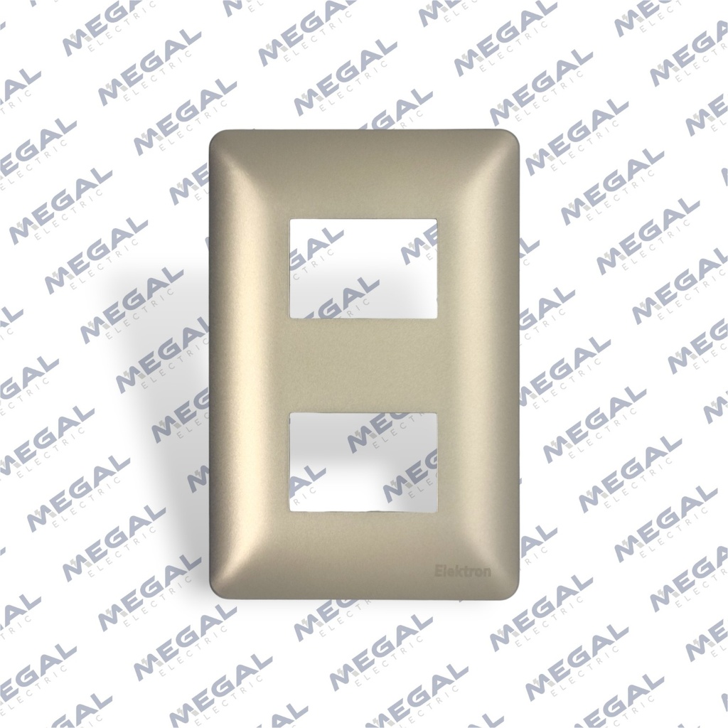 ALPES CURVE PLACA 2 MODULOS 24MM SEP CHAMPAGNE  