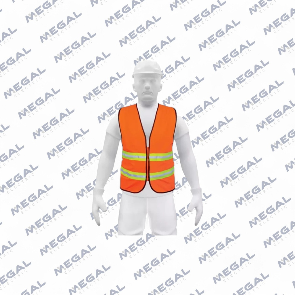 CHALECO SEGURIDAD C/CIERRE NARANJA