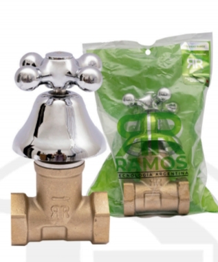 LLAVE DE PASO NEW 1/2 CON CAMPANA