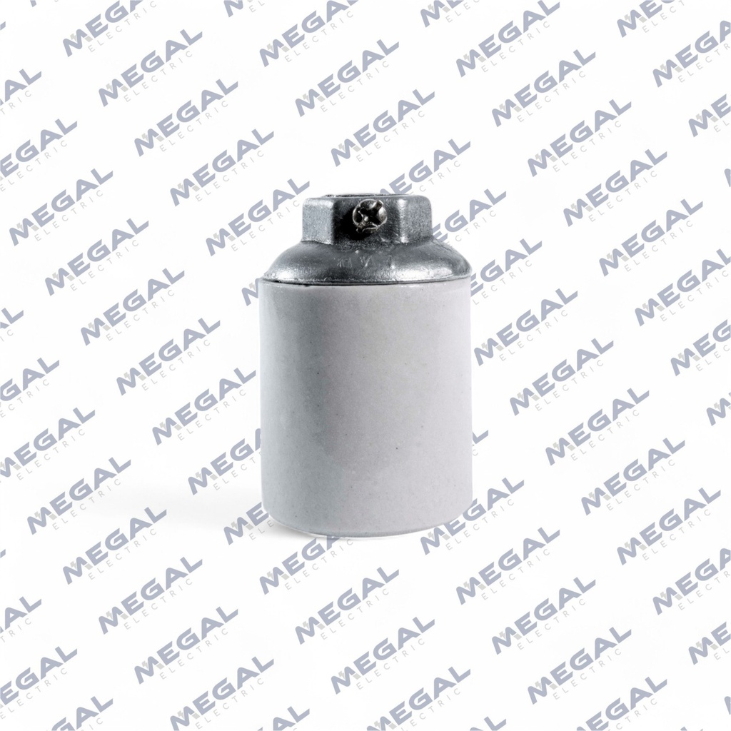 PORTA LAMPARA PORCELANA  E27 P/NIPLE 