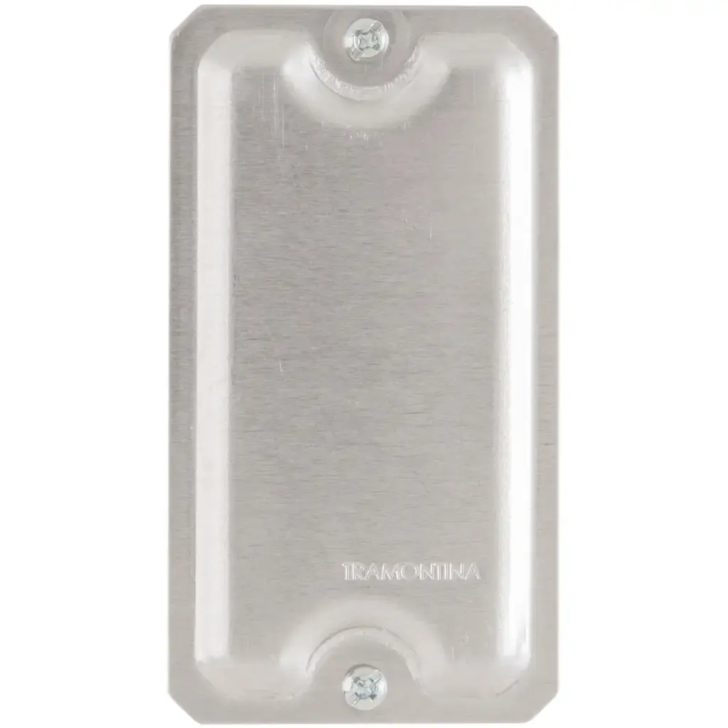 TAPA P/ 1 MOD 1/2-3/4 ALUMINIO P/LIZ