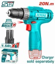  TALADRO A BATERÍA 12V (TIPO C) 20NM - BAT  NO INCLUYE CARGADOR 