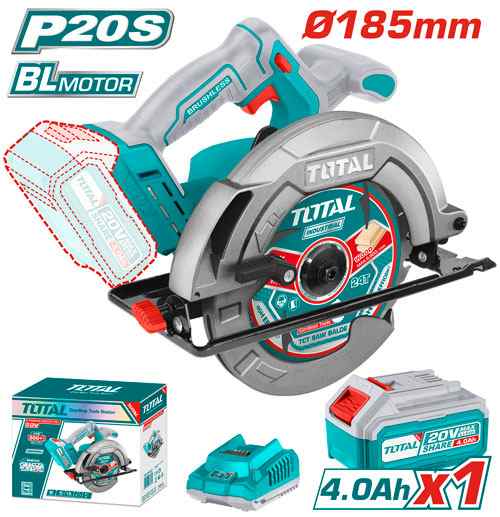 SIERRA CIRCULAR A BATERIA 20V 185MM - BAT/CAR - TSLI18511