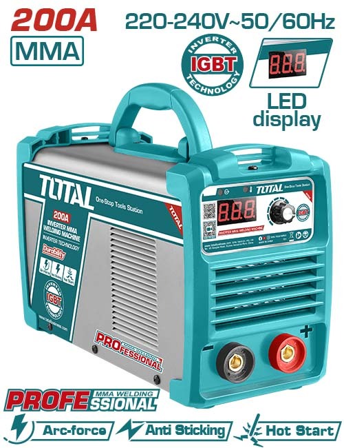 SOLDADORA MMA INVERTER 200A PROFESIONAL - TW220038