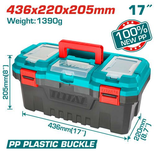 CAJA DE HERRAMIENTAS PLASTICA 43X22X20CM