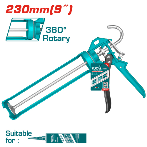 PISTOLA DE TUBO SILICONA 230MM