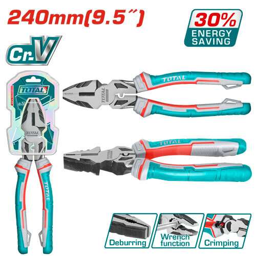 PINZA COMBINADA 240MM ALTO APALANCAMIENTO