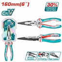 ALICATE PUNTA LARGA 160MM ALTO APALANCAMIENTO - TOTAL