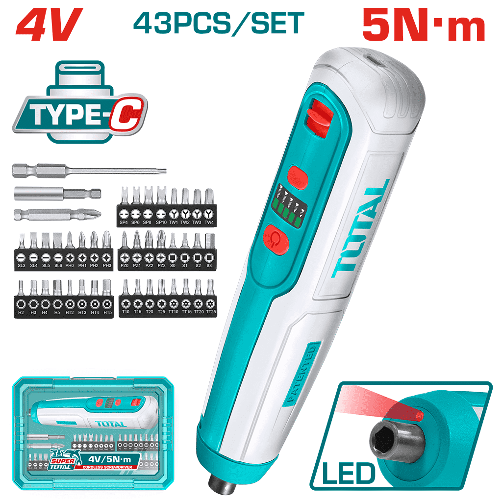 ATORNILLADOR A BATERIA INTEGRADA 4V 5NM RECTO