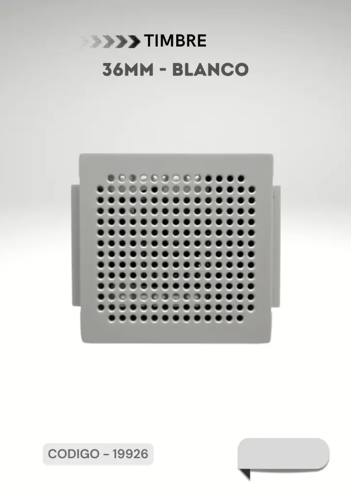 TIMBRE 36MM EK BLANCO