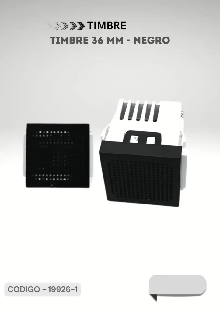 TIMBRE 36MM EK NEGRO