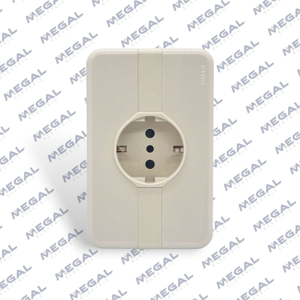 MODULO TOMA SCHUKO C/PLACA MARFIL