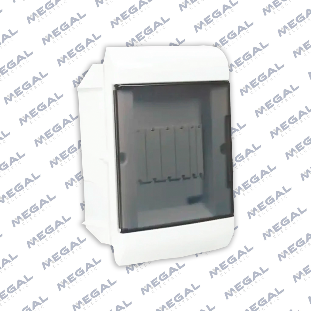 TABLERO EXT DIN 5TM TRANSP PLAST