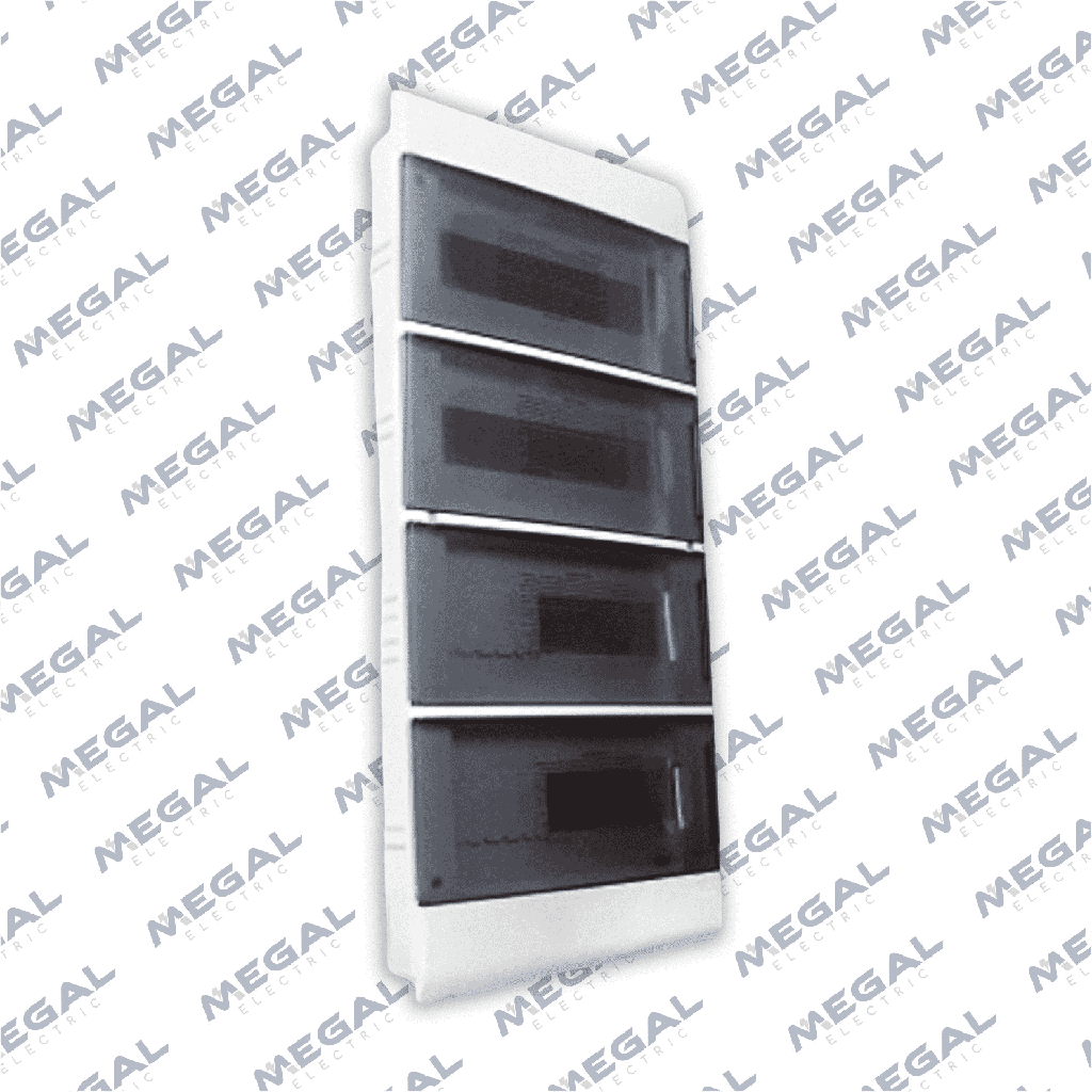 TABLERO 48TM EMBUTIDO TRANSPARENTE PLAST 