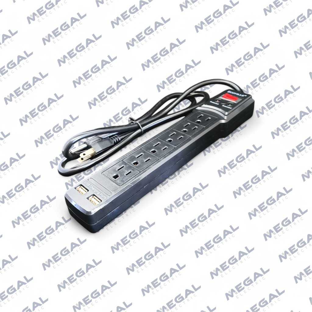 FILTRO LINEA P/COMP 2P+T + 2USB