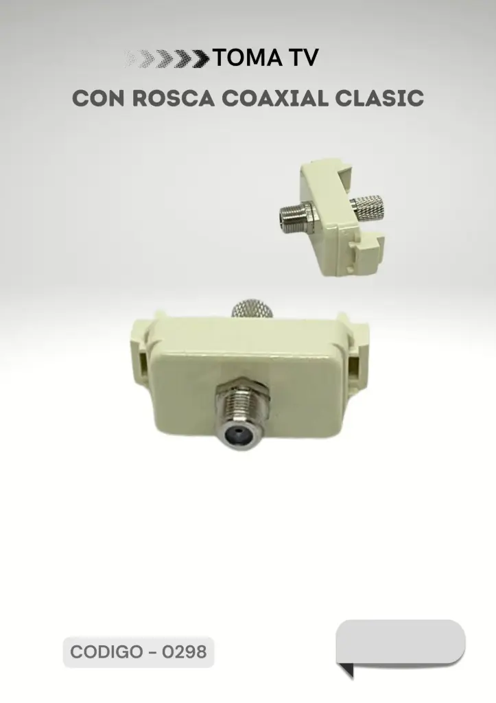 MODULO TOMA TV 0298 C/ROSCA COAXIAL CLASIC