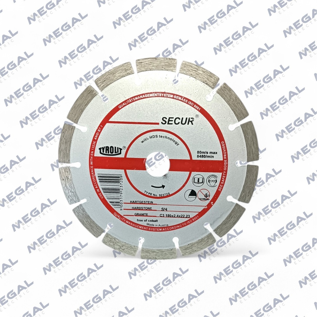 DISCO DIAMANTADO 180MM SECUR 7´