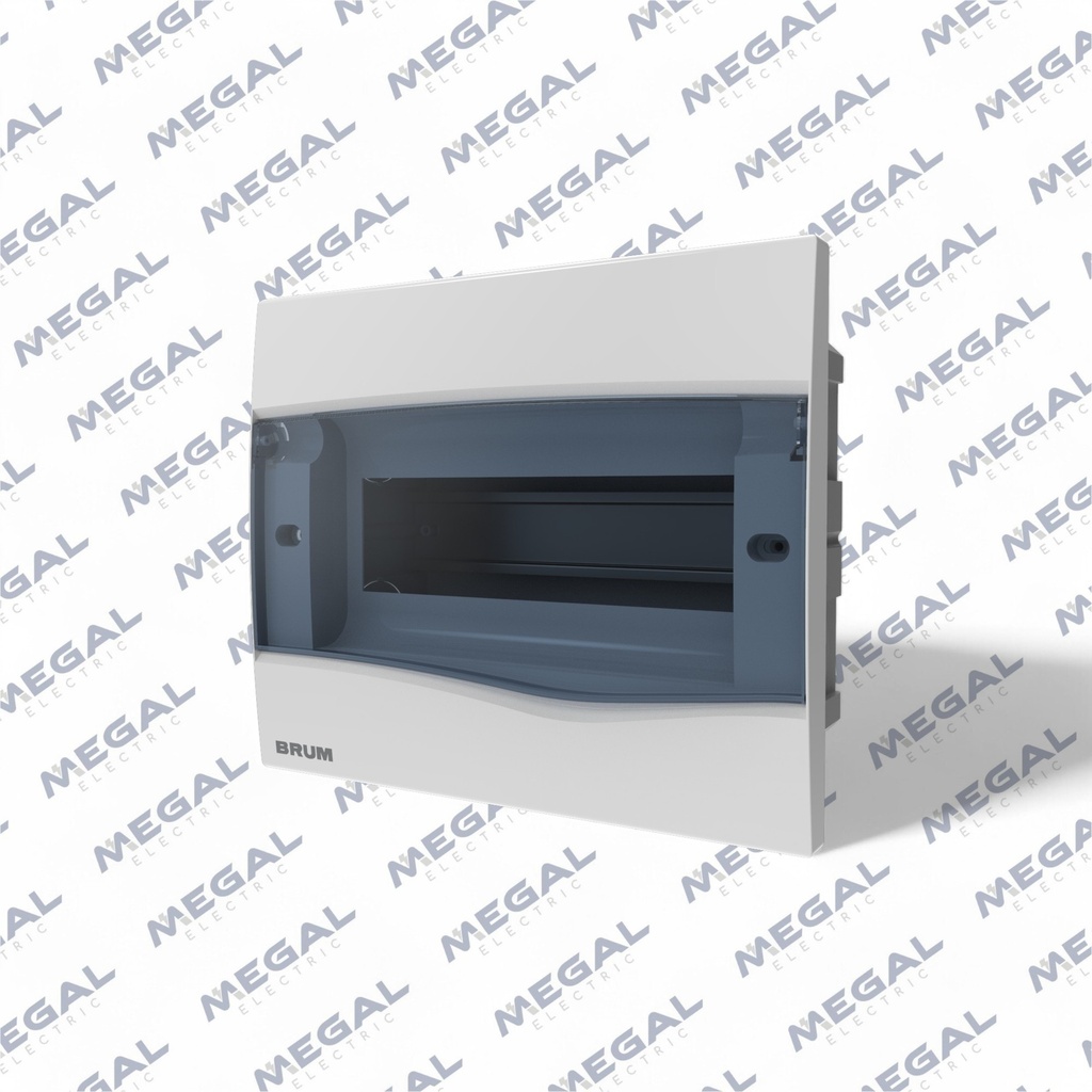 TABLERO 12TM EMBUTIDO BRUM PLASTICO TRANSPARENTE 