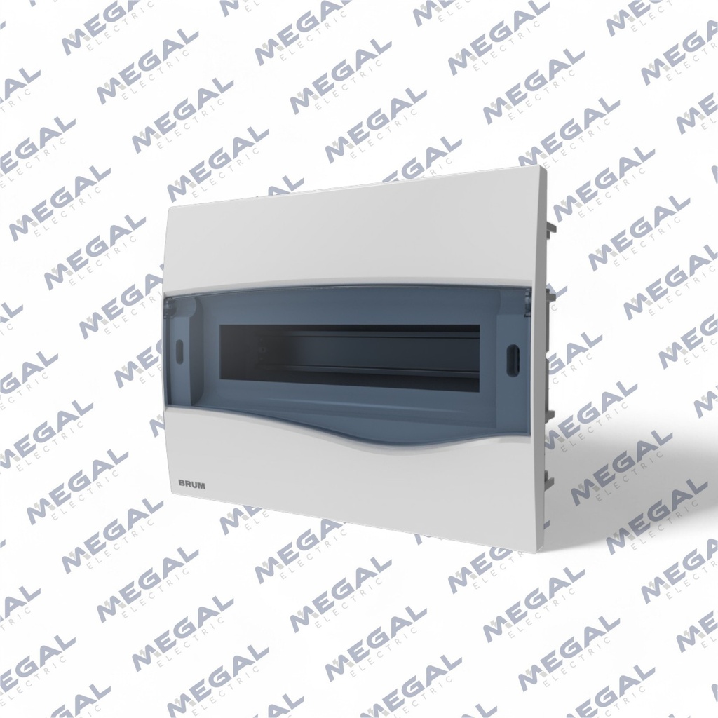 TABLERO EMBUTIDO 18TM PLASTICO TRANSPARENTE  