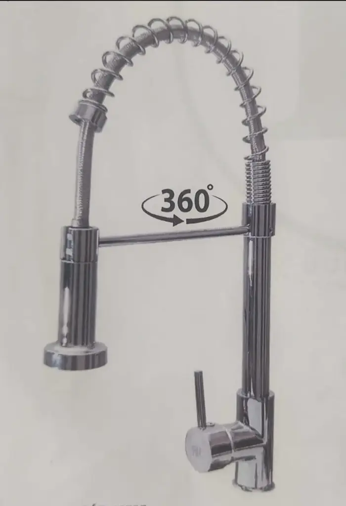 MONOCOMANDO COCINA MESADA CROMO FLEX