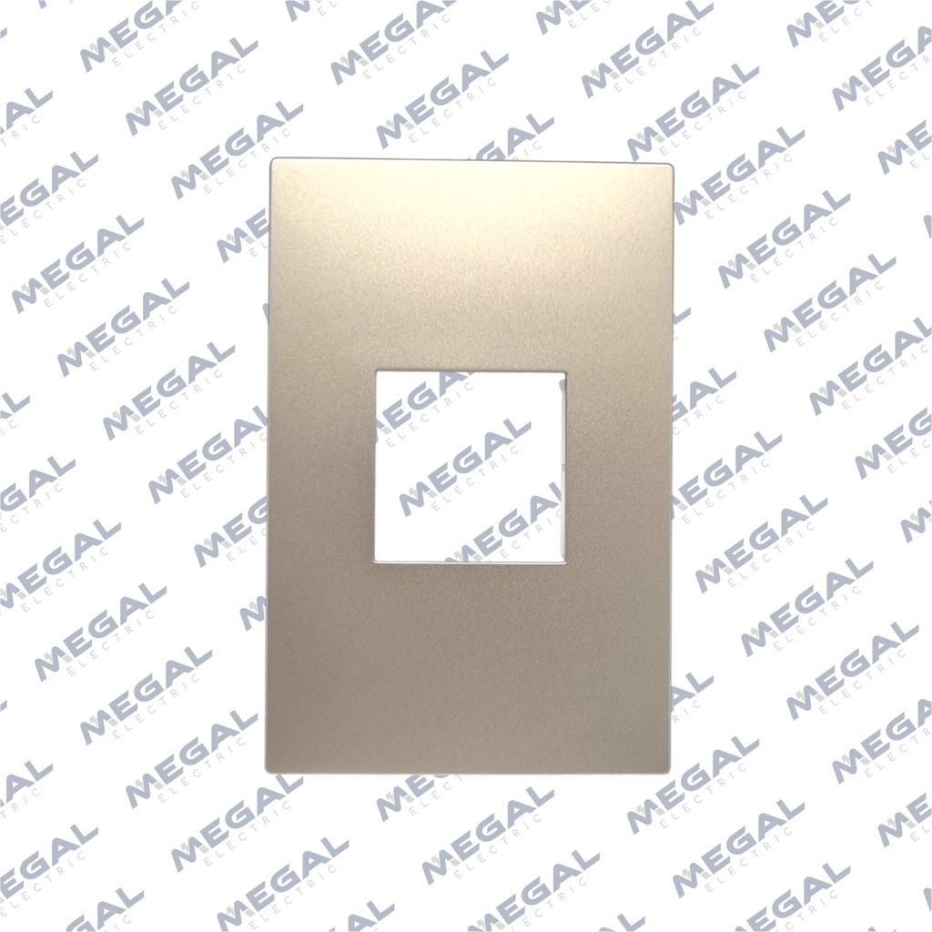 ALPES CURVE PLACA 1 MODULO 36MM CHAMPAGNE 