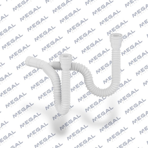 [TIGRE - 26916615] SIFON CORRUGADO DOBLE BL 1-1,1/4-1,1/2'