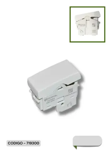 [VIVION - 719300] VITA MODULO INTERRUPTOR UNIPOLAR VITA BLANCO