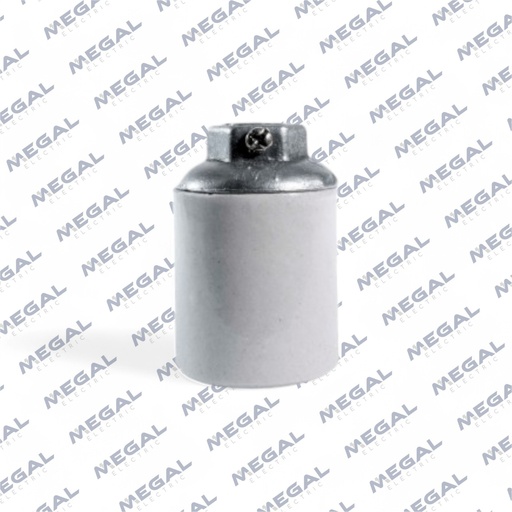 [LUXEP-NIPLEE40] PORTA LAMPARA PORCELANA  E40 P/NIPLE 