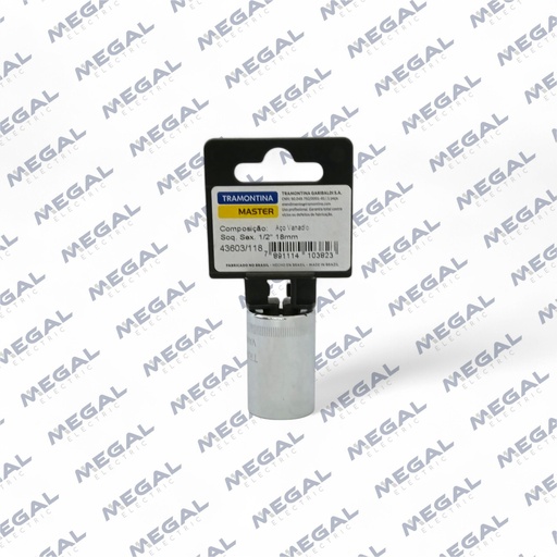 [TRAMONTINA-43603/118] DADO 18MM HEX 1/2
