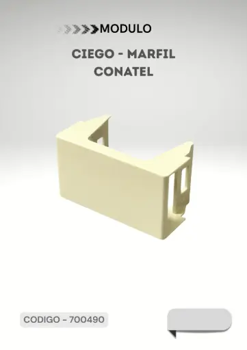 [CONATEL-700490] MODULO CIEGO MARFIL 