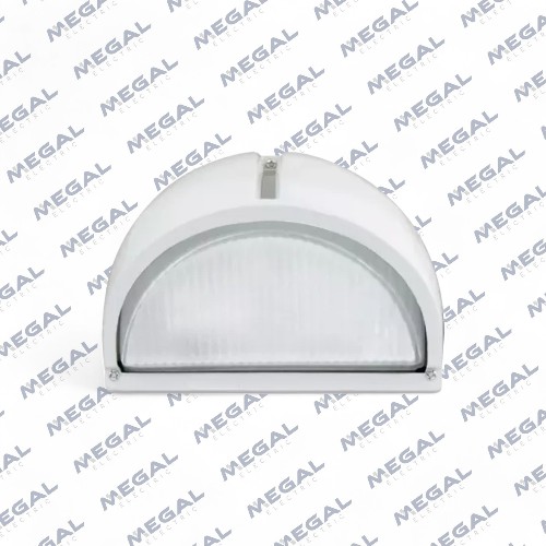 [VCP-VCE000092] TORTUGA 100W ALUMINIO SEMICIRC C/VISERA BLANCO