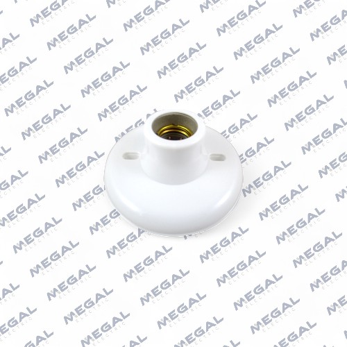 [VCP-VC090137] PORTA LAMPARA PLAFON E27 PLASTICO BLANCO