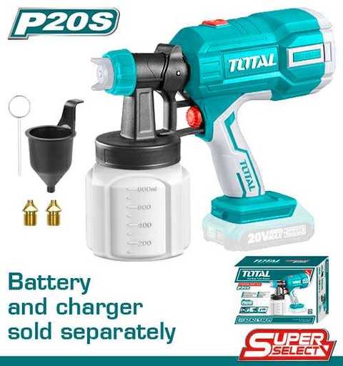[TOTAL-TSGLI2003] PISTOLA DE PULVERIZACION A BATERIA 20V