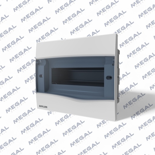 [BRUM- BRU000013Z] TABLERO 12TM EMBUTIDO BRUM PLASTICO TRANSPARENTE 