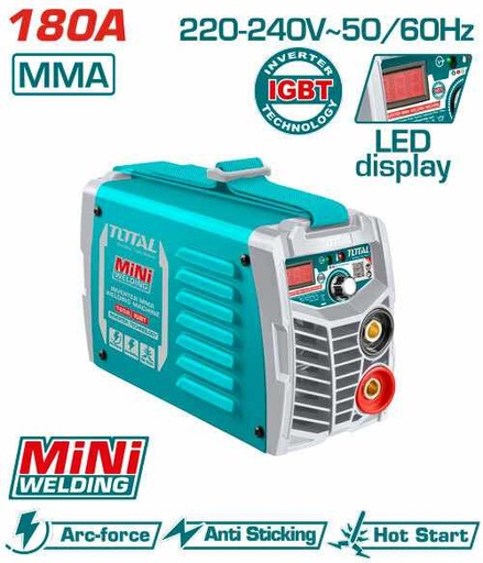 [TOTAL-TW218016] SOLDADOR MMA INVERTER 180A