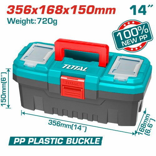 [TOTAL - TPBX0141] CAJA DE HERRAMIENTAS PLASTICA 36X17X16