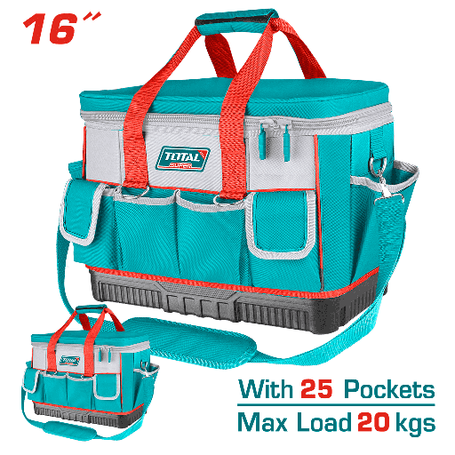 [TOTAL-THT561625] BOLSO DE HERRAMIENTAS 46x23x33CM