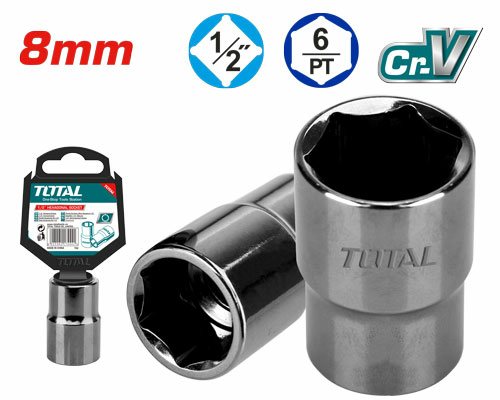 [TOTAL - THTST12081] DADO LLAVE TUBO 1/2 DE 8 MM - TOTAL