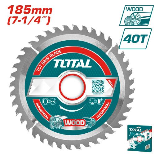 [TOTAL-TAC231415] HOJA DE SIERRA TCT 185MM 40T PARA MADERA