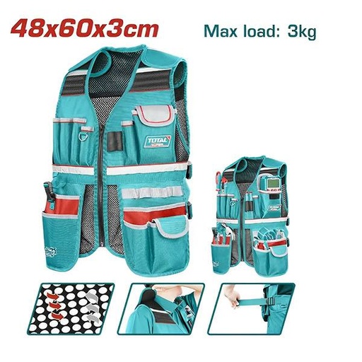 [TOTAL-TTVT16025] CHALECO DE HERRAMIENTAS 