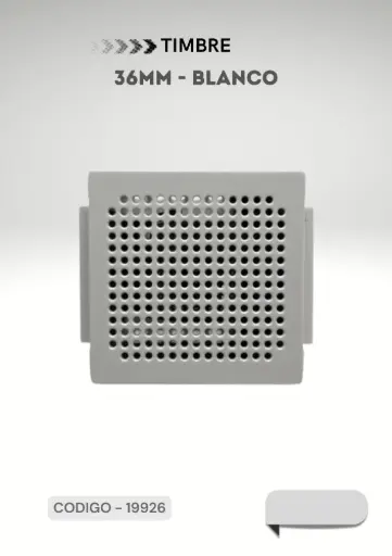 [ELEKTRON-C19926] TIMBRE 36MM EK BLANCO