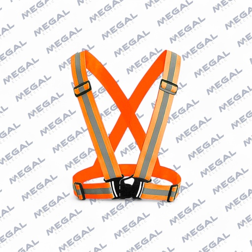 [FASCY- PP128] CHALECO CINTA REFLECTIVO NARANJA