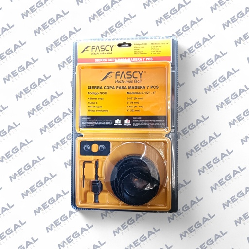 [FASCY- SC07] SIERRA COPA 7PC 2-1/2´-4´ MADERA