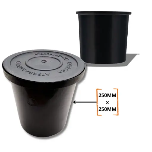[PARATEC - 23441] TAPA P/CAJA INSPECCION 250MM PLASTICO