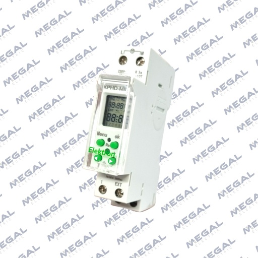 [ELEKTRON - 7493616] IINTERRUPTOR HORARIO DIGITAL MINI EK DIN